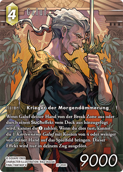 Final Fantasy Opus 27-059 C Galuf Erde