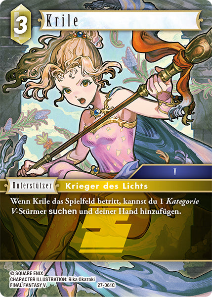 Final Fantasy Opus 27-061 C Krile Erde