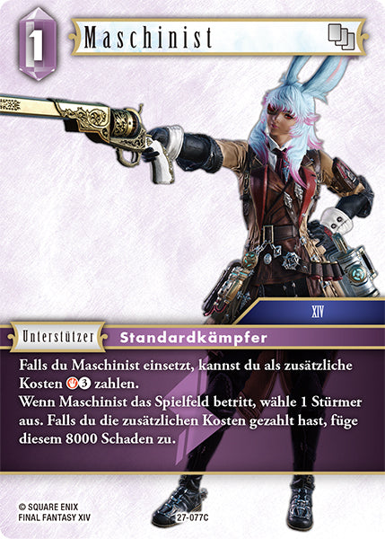 Final Fantasy Opus 27-077 C Maschinist Blitz