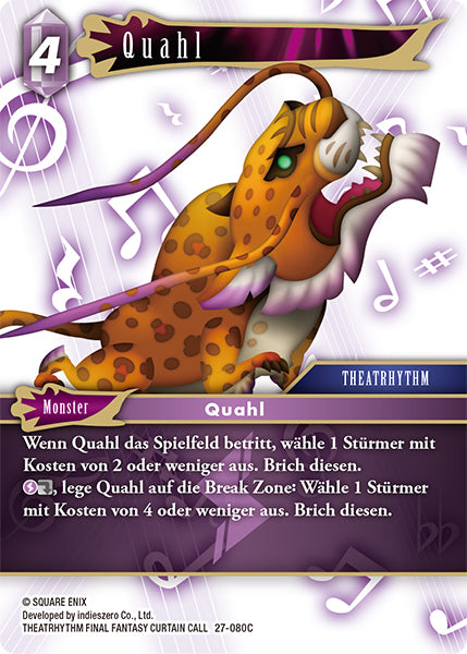 Final Fantasy Opus 27-080 C Quahl Blitz