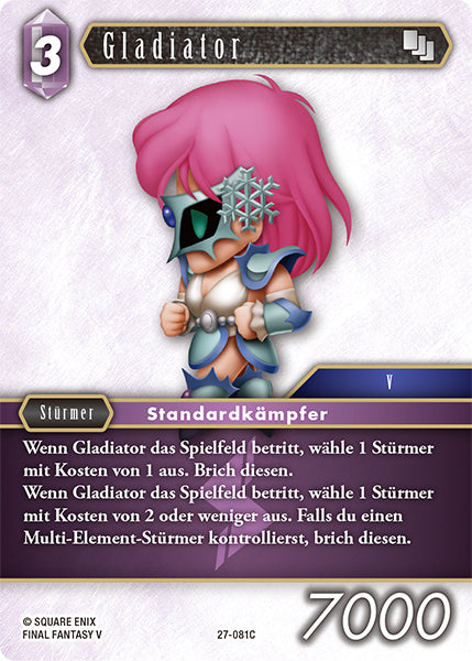 Final Fantasy Opus 27-081 C Gladiator Blitz