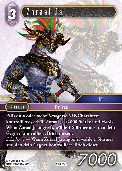 Final Fantasy Opus 27-085 L Zoraal Ja Blitz