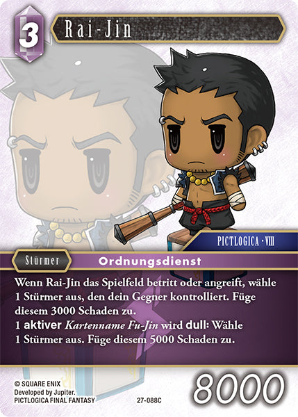 Final Fantasy Opus 27-088 C Rai-Jin Blitz