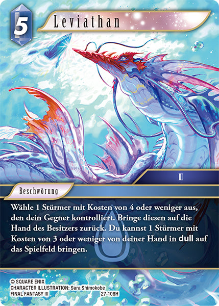 Final Fantasy Opus 27-108 H Leviathan Wasser
