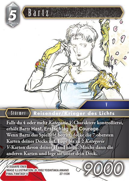 Final Fantasy Opus 27-110 H Bartz Licht