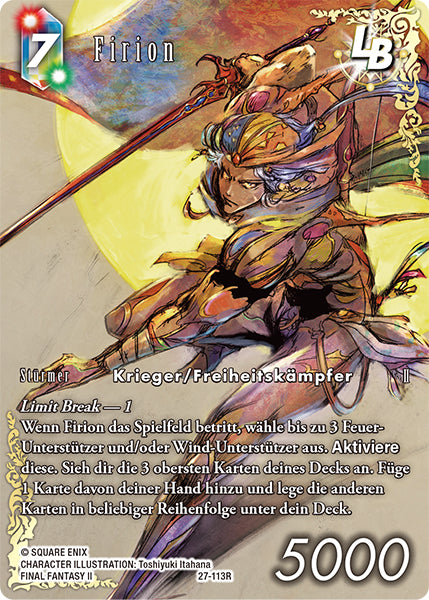Final Fantasy Opus 27-113 R Firion LB Feuer/Wind