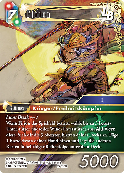 Final Fantasy Opus 27-113 R Firion LB Feuer/Wind