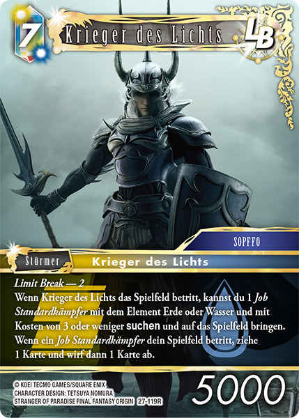Final Fantasy Opus 27-119 R Krieger des Lichts LB Erde/Wasser