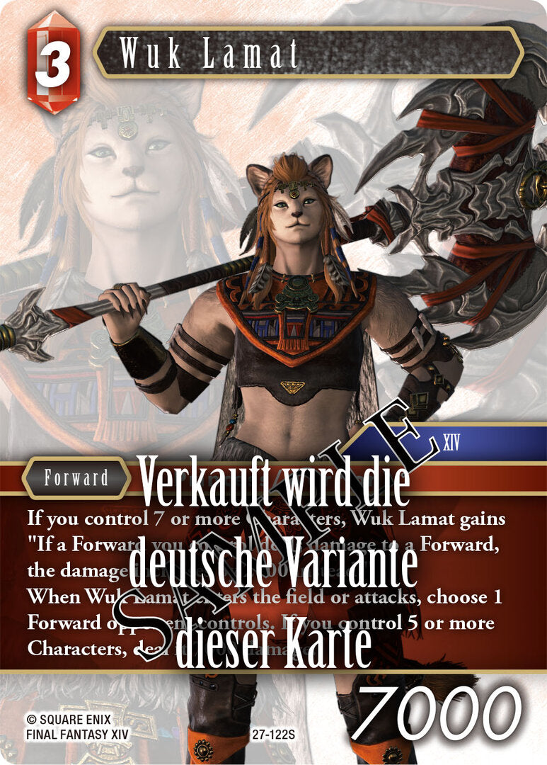 Final Fantasy Opus 27-122 S Wuk Lamal Feuer