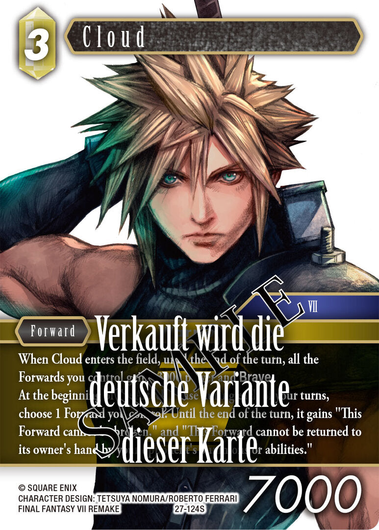 Final Fantasy Opus 27-124 S Cloud Erde