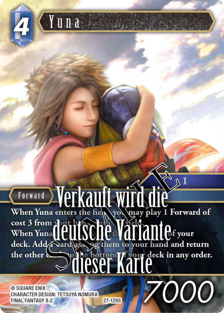 Final Fantasy Opus 27-129 S Yuna Wasser