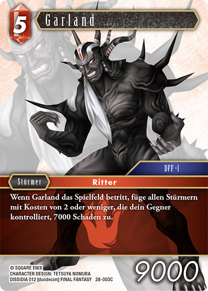 Final Fantasy Opus 28-003 C Garland Feuer