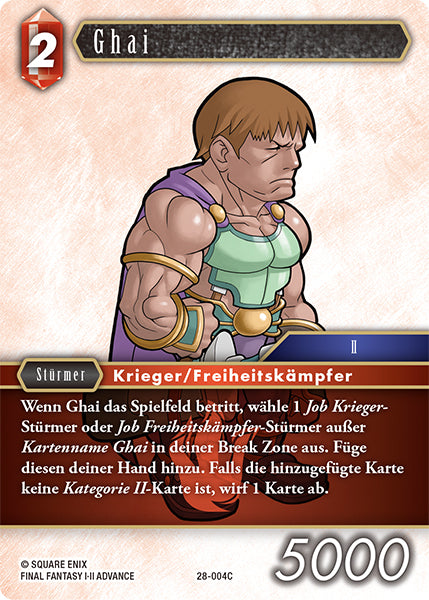 Final Fantasy Opus 28-004 C Ghai Feuer