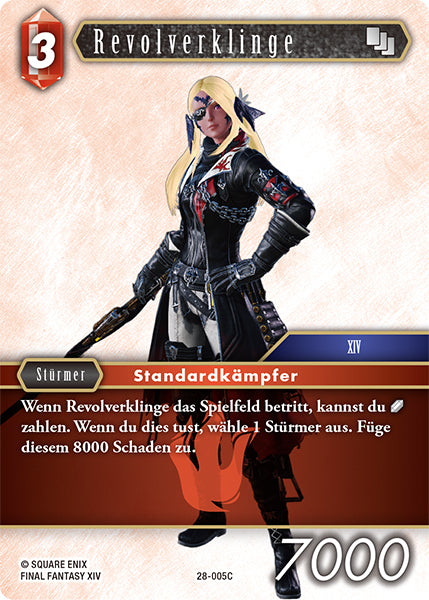 Final Fantasy Opus 28-005 C Revolverklinge Feuer