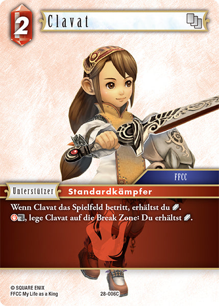 Final Fantasy Opus 28-006 C Clavat Feuer