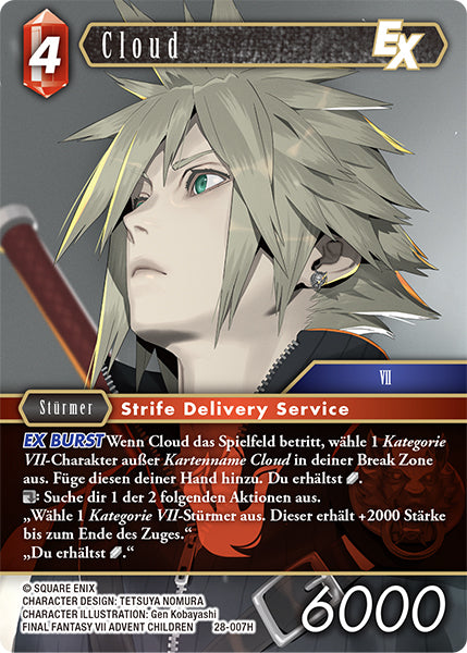 Final Fantasy Opus 28-007 H Cloud Feuer