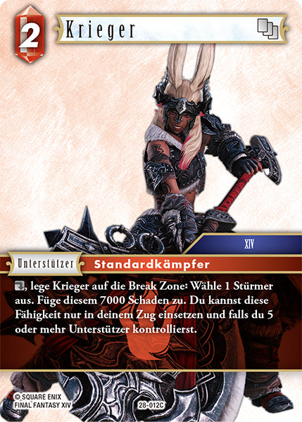 Final Fantasy Opus 28-012 C Krieger Feuer