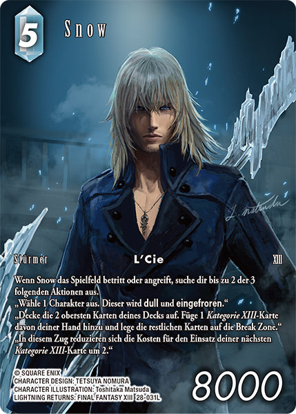Final Fantasy Opus 28-031 L Snow Eis