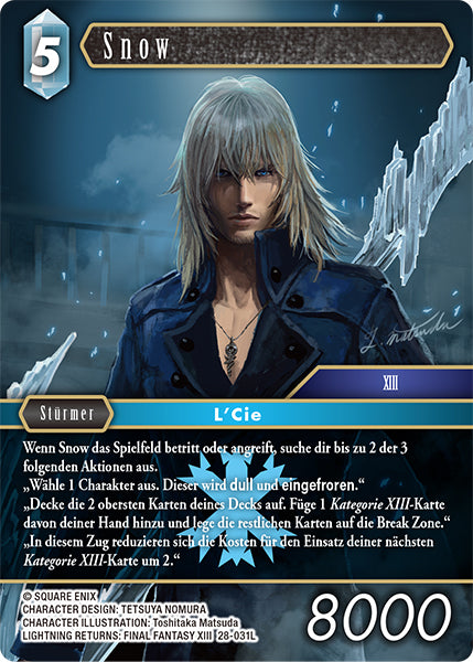 Final Fantasy Opus 28-031 L Snow Eis