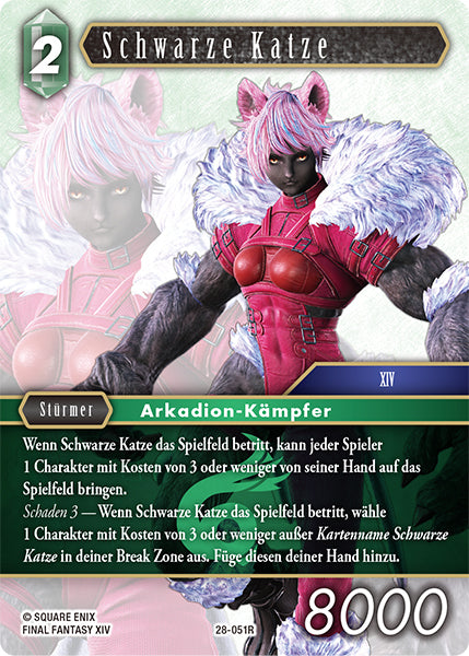 Final Fantasy Opus 28-051 R Schwarze Katze Wind