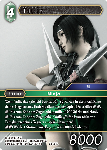 Final Fantasy Opus 28-054 L Yuffie Wind