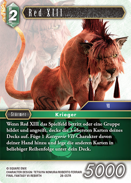Final Fantasy Opus 28-057 R Red XIII Wind