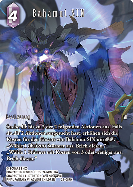 Final Fantasy Opus 28-087 H Bahamut SIN Blitz