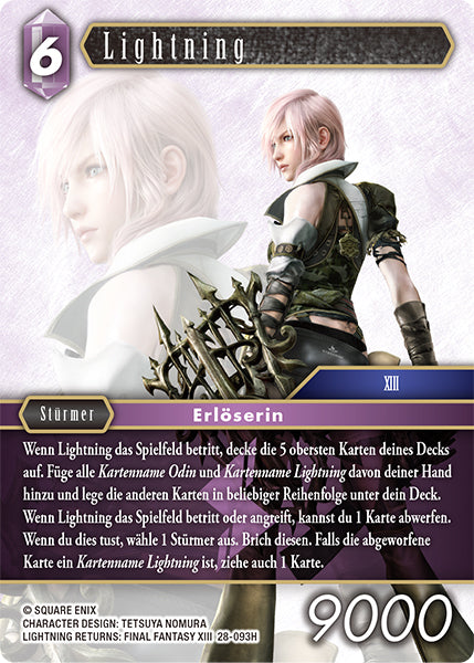 Final Fantasy Opus 28-093 H Lightning Blitz