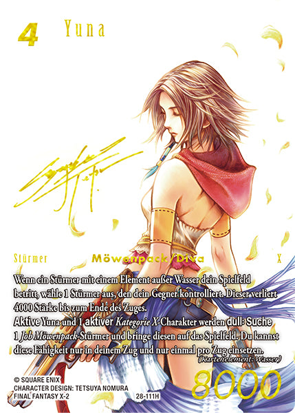 Final Fantasy Opus 28-111 H Yuna Wasser