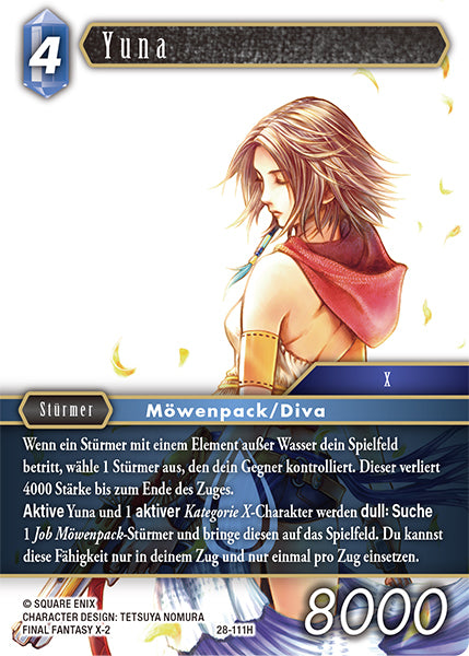 Final Fantasy Opus 28-111 H Yuna Wasser