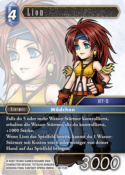 Final Fantasy Opus 28-112 C Lion Wasser