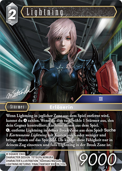 Final Fantasy Opus 28-115 L Lightning Licht