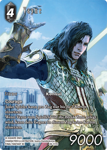 Final Fantasy Opus 28-117 H Vayne Dunkelheit