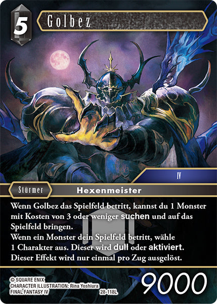 Final Fantasy Opus 28-118 L Golbez Dunkelheit
