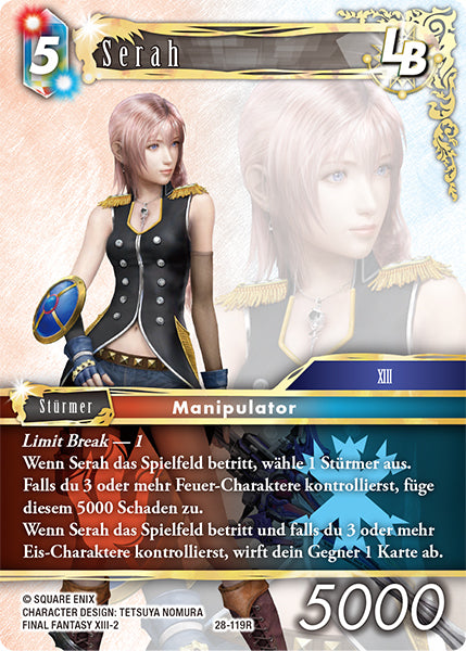 Final Fantasy Opus 28-119 R Serah LB Feuer/Eis