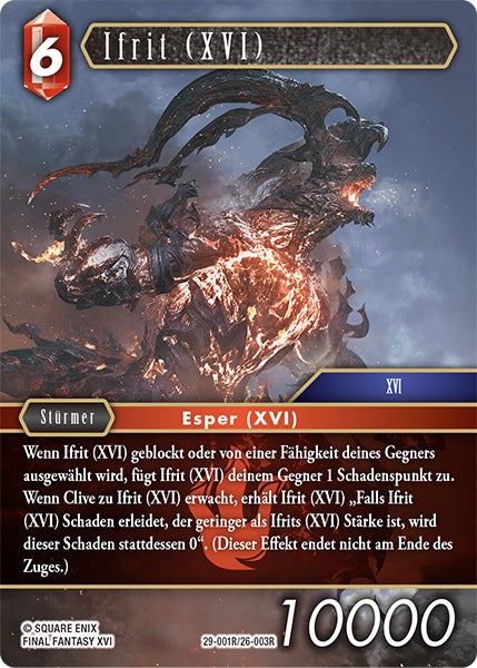 Final Fantasy Opus 29-001 R Ifrit (XVI) Feuer