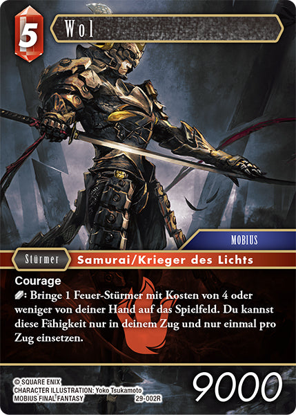 Final Fantasy Opus 29-002 R Wol Feuer