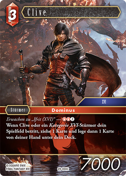 Final Fantasy Opus 29-004 C Clive Feuer