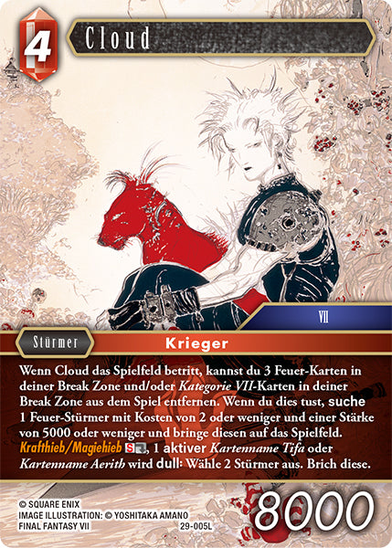 Final Fantasy Opus 29-005 L Cloud Feuer