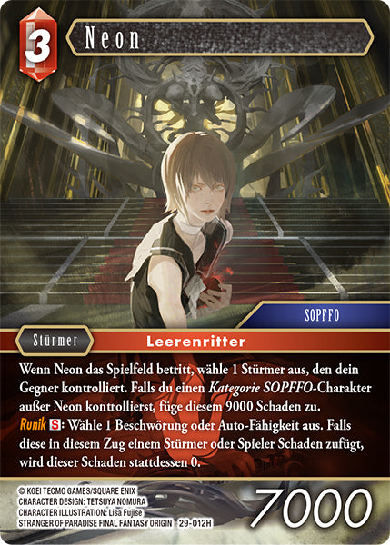 Final Fantasy Opus 29-012 H Neon Feuer