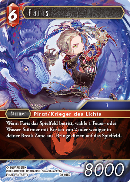 Final Fantasy Opus 29-015 C Faris Feuer
