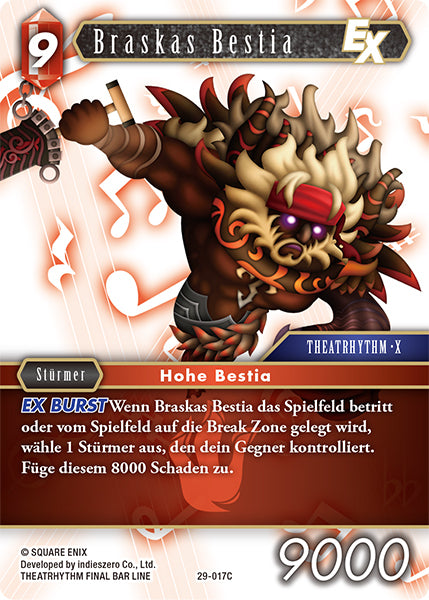Final Fantasy Opus 29-017 C Braskas Bestia Feuer