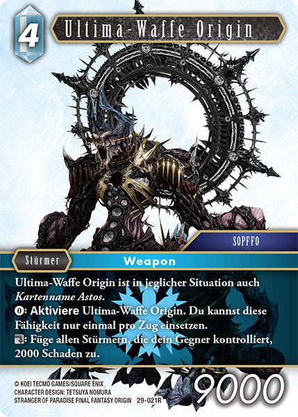 Final Fantasy Opus 29-021 R Ultima-Waffe Origin Eis