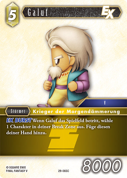 Final Fantasy Opus 29-065 C Galuf Erde