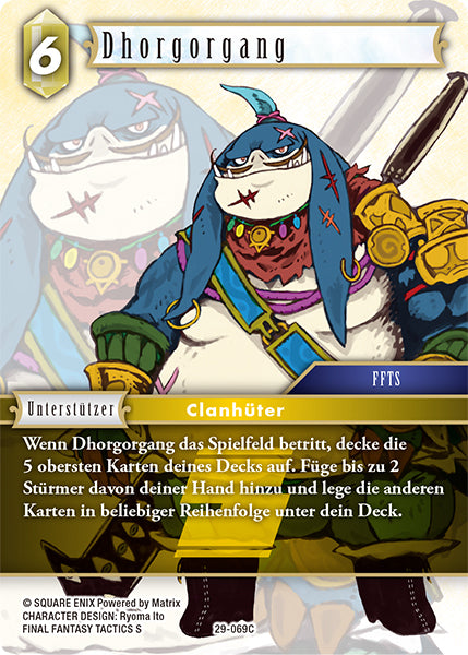 Final Fantasy Opus 29-069 C Dhorgorgang Erde