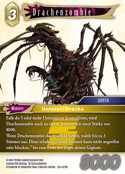 Final Fantasy Opus 29-070 R Drachenzombie Erde