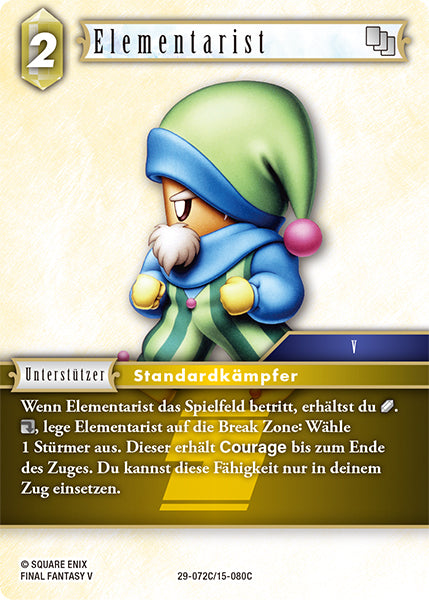 Final Fantasy Opus 29-072 C Elementarist Erde