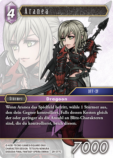 Final Fantasy Opus 29-077 C Aranea Blitz