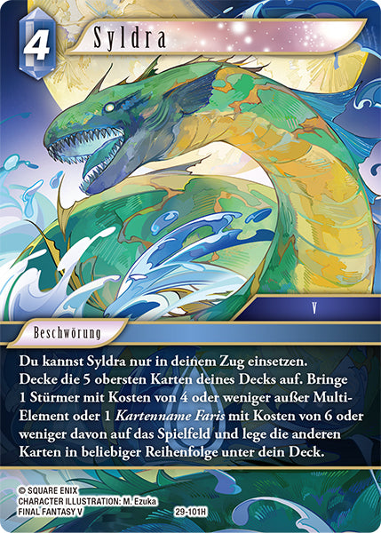 Final Fantasy Opus 29-101 H Syldra Wasser