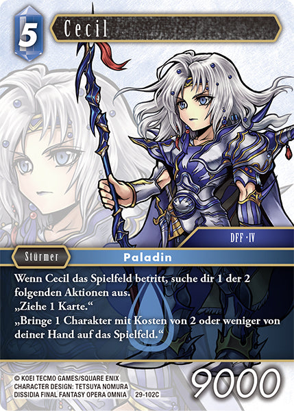 Final Fantasy Opus 29-102 C Cecil Wasser